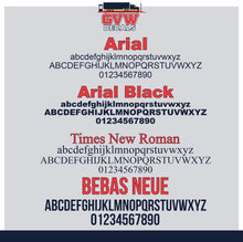 Load image into Gallery viewer, Vertical Truck Unit # Number Sticker Decal Lettering (Set of 2)
