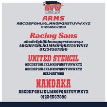 Load image into Gallery viewer, Vertical Truck Unit # Number Sticker Decal Lettering (Set of 2)