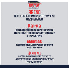 Load image into Gallery viewer, Vertical Truck Unit # Number Sticker Decal Lettering (Set of 2)