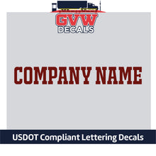 Load image into Gallery viewer, Business Name Truck Door Decal Lettering (Set of 2)