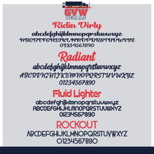 Load image into Gallery viewer, USDOT Number Washington Sticker Decal Lettering (Set of 2)