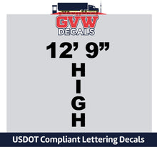 Load image into Gallery viewer, Trailer, Box Or Truck Height Number Sticker Decal Lettering (Set of 2)
