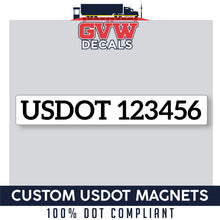 Load image into Gallery viewer, custom usdot magnet
