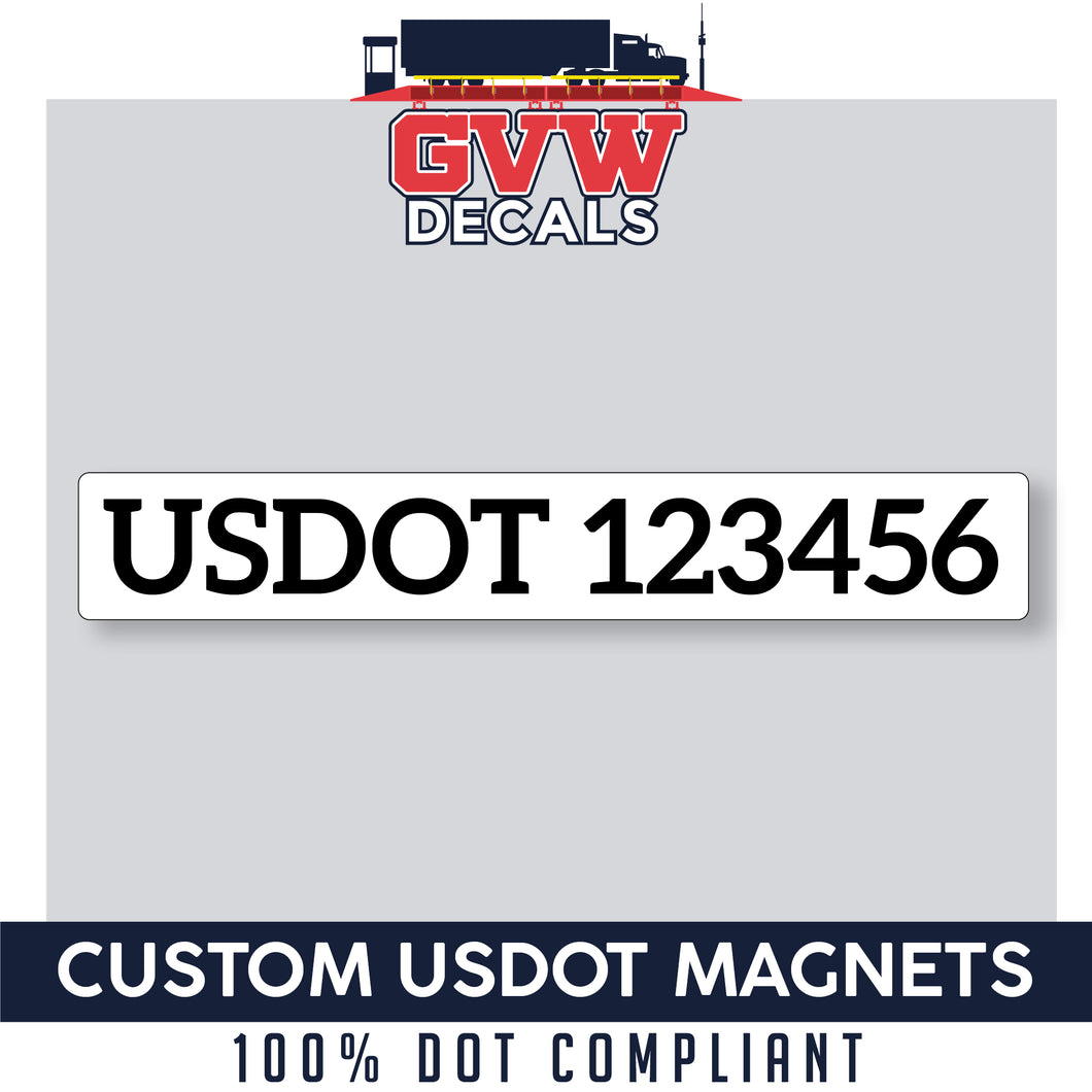 custom usdot magnet